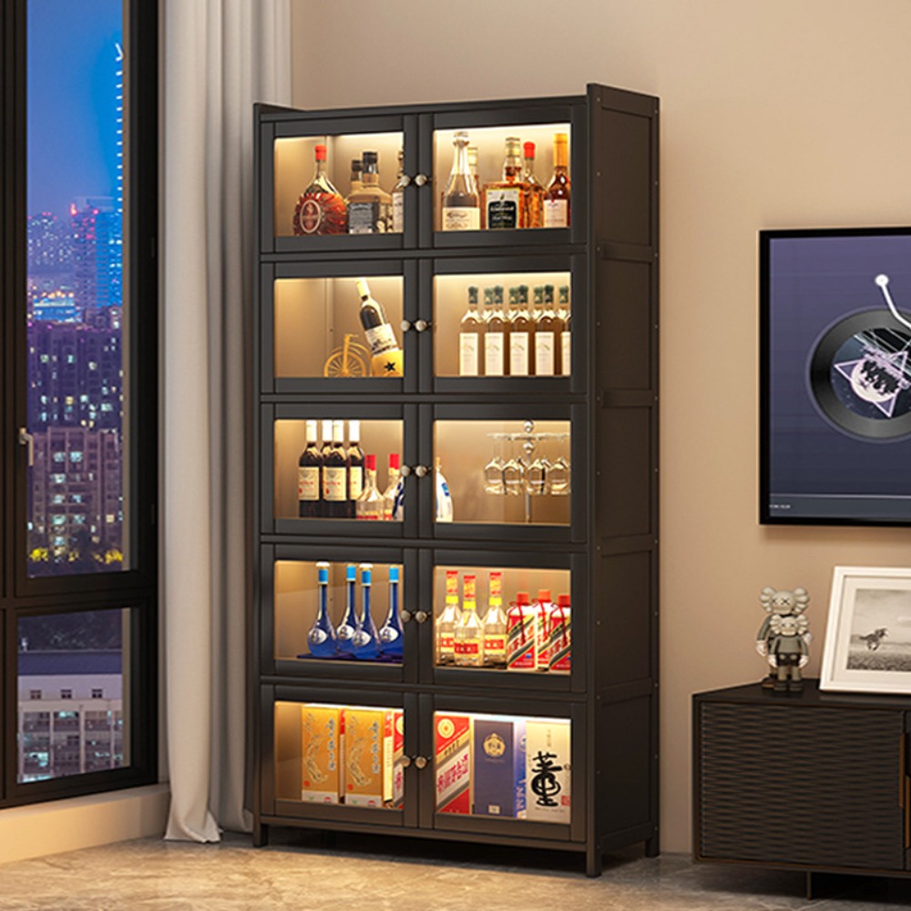 Storage & Organization - Wine cabinet against the wall Locker