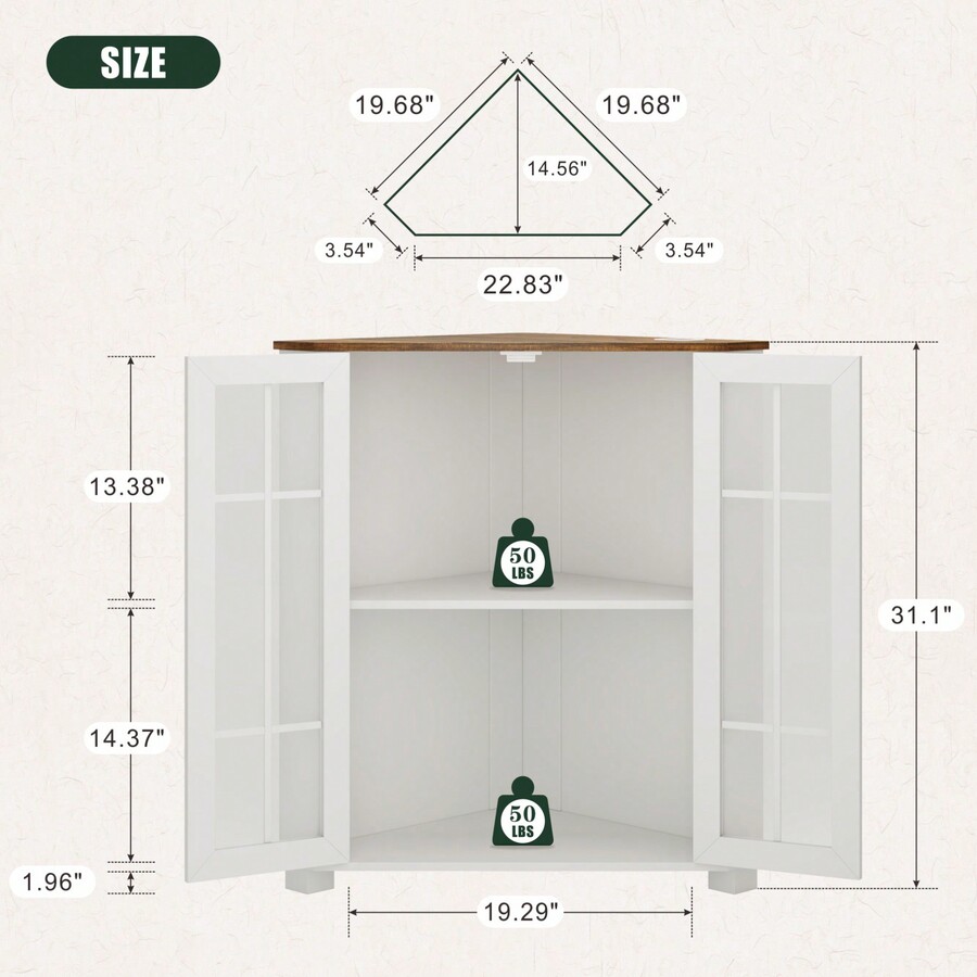 Farmhouse Cabinet With LED Lig - Lighting review and price