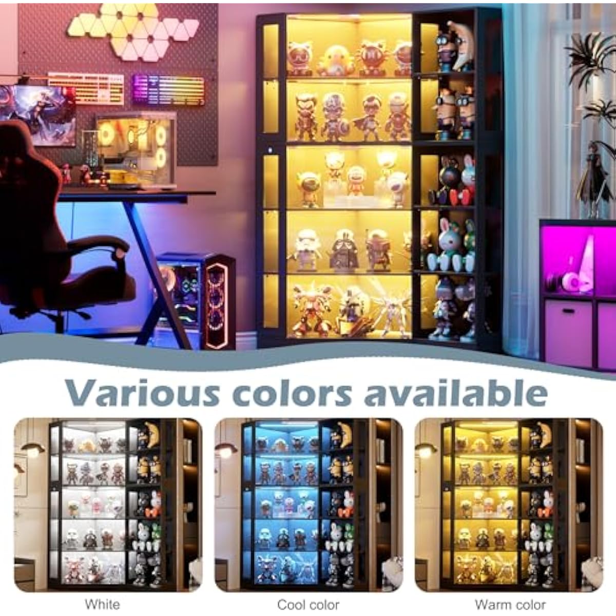 Display Cabinet with Tempered  - Lighting review and price