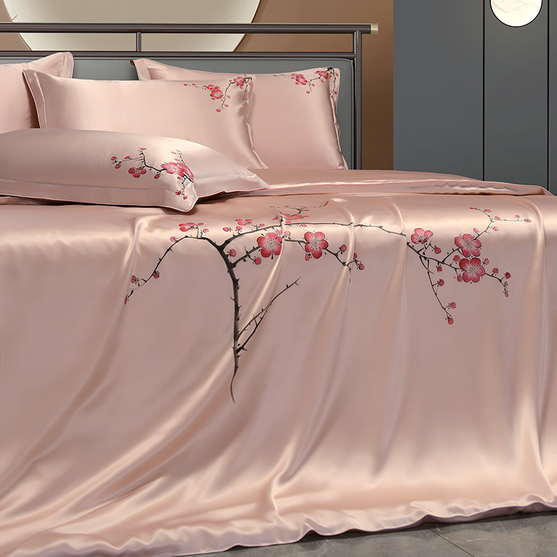25mm Mulberry Silk Flowers Bed - Aesthetic Floral Duvet Cover review and price